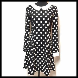 Allegra K Polka Dot Dress - Size M